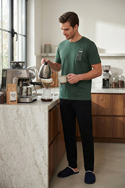 Buratti Cotton Regular Fit Printed Pajama Set Men's Pajama Set 6096160