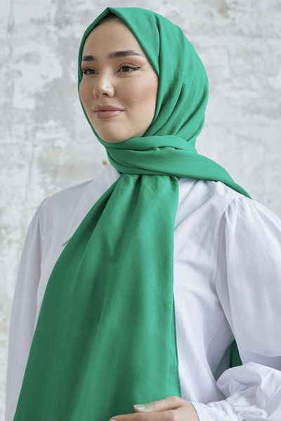 InStyle شال حجاب من القطن - أخضر
