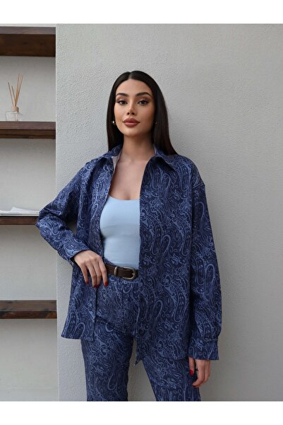 ESRAHELVACI Риза с етнически мотиви