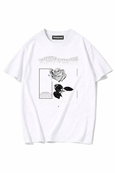 PERISENSE Unisex Γυναικεία/Ανδρικά με τύπωμα 100% Βαμβάκι Premium Χτενισμένα ...