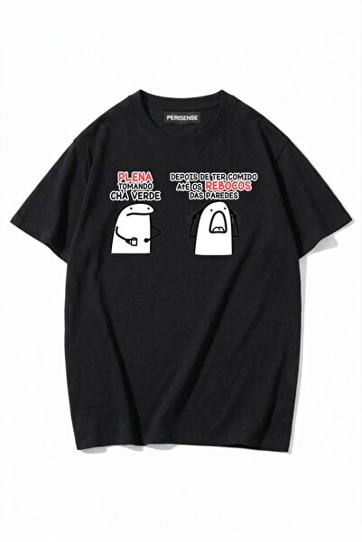 PERISENSE Unisex Γυναικεία/Ανδρικά με τύπωμα 100% Βαμβάκι Premium Χτενισμένα ...