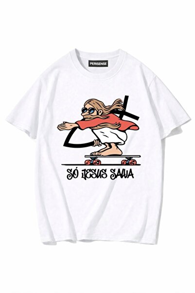 PERISENSE Unisex Γυναικεία/Ανδρικά με τύπωμα 100% Βαμβάκι Premium Χτενισμένα ...