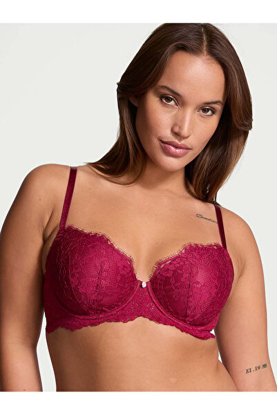 Victoria's Secret Dantelli Hafif Dolgu Destekli Klasik Toparlayıcılı Demi Sütyen