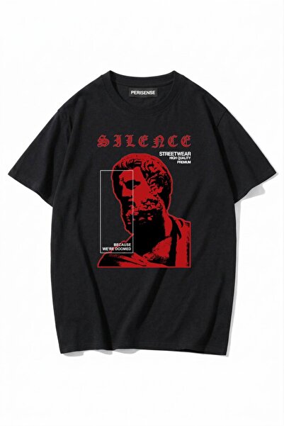 PERISENSE Unisex Γυναικεία/Ανδρικά με τύπωμα 100% Βαμβάκι Premium Χτενισμένα ...