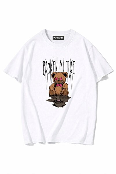 PERISENSE Unisex Γυναικεία/Ανδρικά με τύπωμα 100% Βαμβάκι Premium Χτενισμένα ...