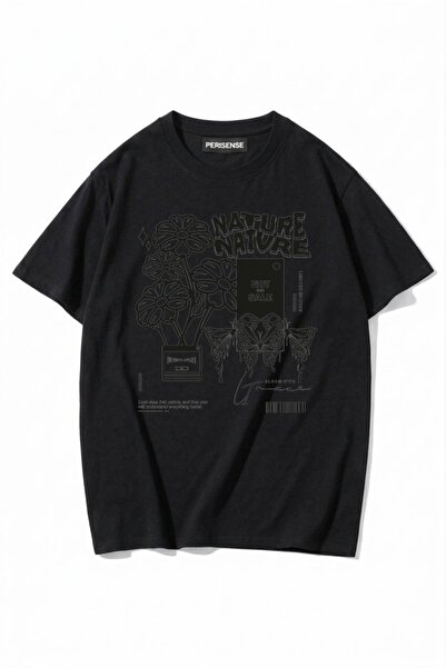 PERISENSE Unisex Γυναικεία/Ανδρικά με τύπωμα 100% Βαμβάκι Premium Χτενισμένα ...