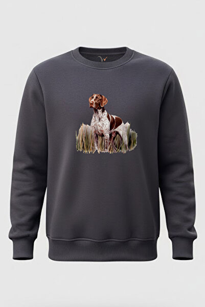 WİDİ Outdoor Hunting Pointer Köpek με τύπωμα 100% Βαμβάκι Regular Fit Crew Ne...