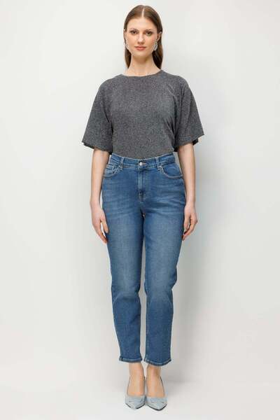 Ekol Stone Embellished Skinny Leg Jeans