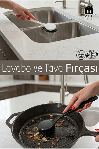 MUF HOME Practical Non-Scratch Pan Cleaner and Sink Brush - Sink and Bathroom...