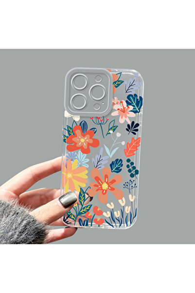 ucuc iPhone 14 Pro Max Uyumlu Kamera Korumalı Anti-Darbe Estetik Baskı Desenl...