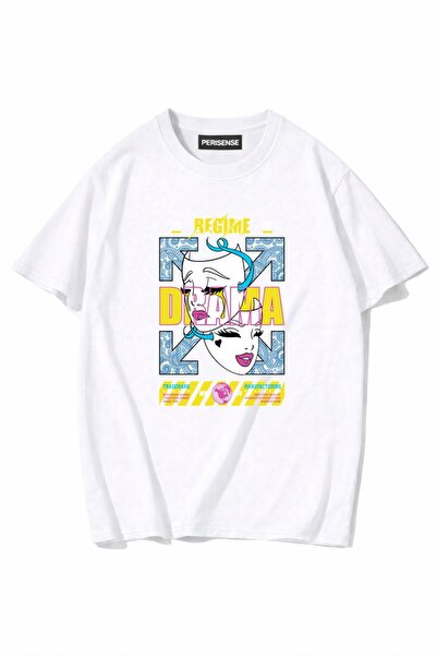 PERISENSE Unisex Γυναικεία/Ανδρικά με τύπωμα 100% Βαμβάκι Premium Χτενισμένα ...