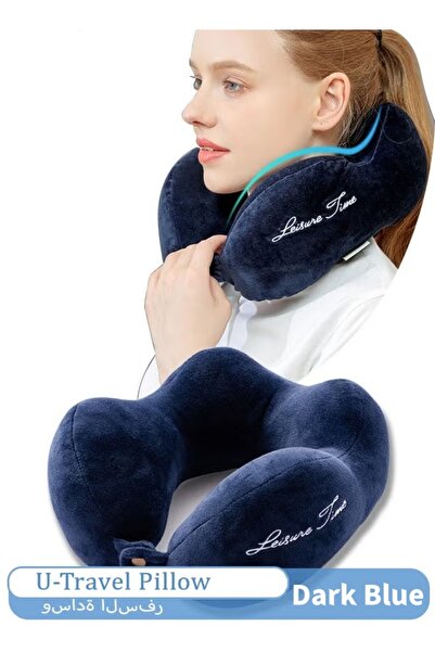 Generic Memory Foam Travel Neck Pillow with 360-Degree Head Support for Sleep...