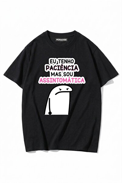 PERISENSE Unisex Γυναικεία/Ανδρικά με τύπωμα 100% Βαμβάκι Premium Χτενισμένα ...