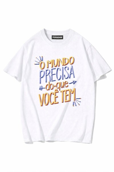 PERISENSE Unisex Γυναικεία/Ανδρικά με τύπωμα 100% Βαμβάκι Premium Χτενισμένα ...