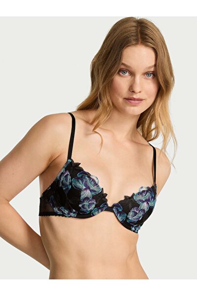Victoria's Secret Orkide İşlemeli Hafif Dolgu Destekli Dekolteli Demi Sütyen