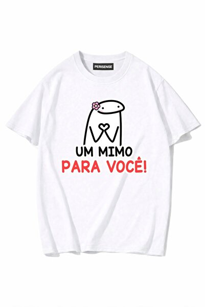 PERISENSE Unisex Γυναικεία/Ανδρικά με τύπωμα 100% Βαμβάκι Premium Χτενισμένα ...