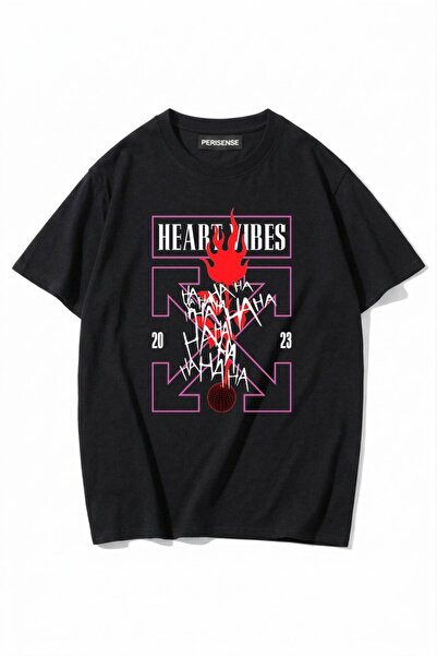 PERISENSE Unisex Γυναικεία/Ανδρικά με τύπωμα 100% Βαμβάκι Premium Χτενισμένα ...