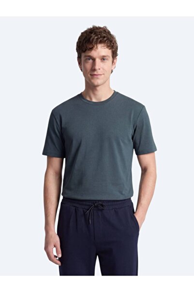 Kip Petrol Plain T-Shirt