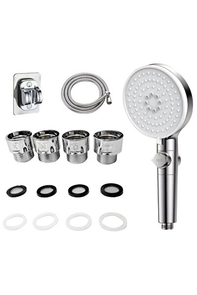 Arabest High Pressure Shower Head and Hose Set, 5 Spray Modes,1.5m/59 inch PV...