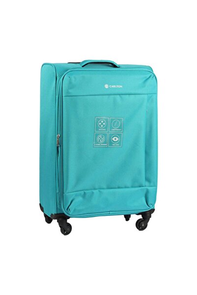 Carlton Elante 4 Wheel Soft Trolley, 57 cm, Turquoise