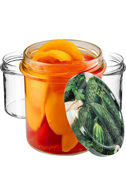 KADAX 10 buc. Borcane 350 ml pentru miere, gemuri, capace, Fi 82