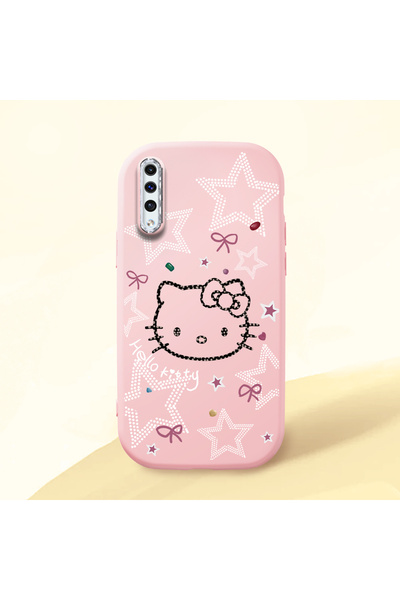 Hontinga Samsung Galaxy A50 Uyumlu Hello Kitty Desenli Kamera Korumalı Pembe ...