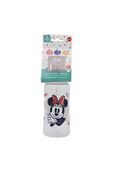Stor Minnie Mouse Silicone Teat Feeding Bottle