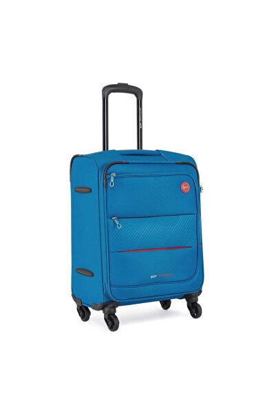 Vip California 4 Wheel Soft Trolley, 69 cm, Sky Blue