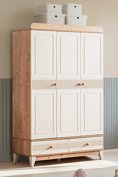 Setay Gardırop, Bakü 3 Kapaklı 2 Çekmeceli Dolap