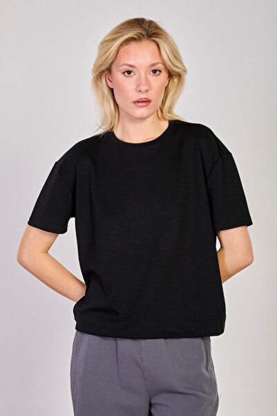 BARRELS AND OIL Women's Short Sleeve Modal T-Shirt - Black