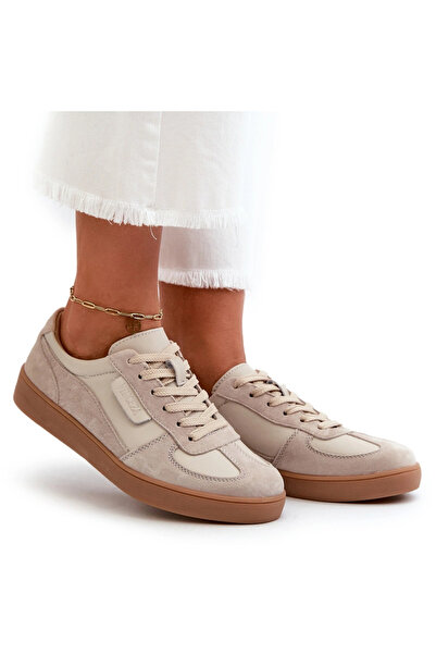 Vinceza Sneakerși de piele întoarsă din piele 7933 Gri 37