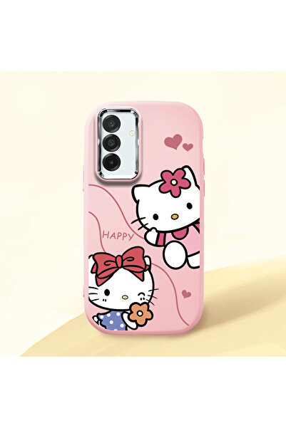 Hontinga Samsung Galaxy A26 Uyumlu Kamera Korumalı Pembe Yumuşak Silikon Tele...