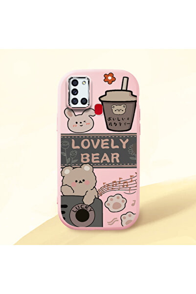 Hontinga حافظة هاتف من السيليكون الناعم باللون الوردي متوافقة مع هاتف سامسونج...