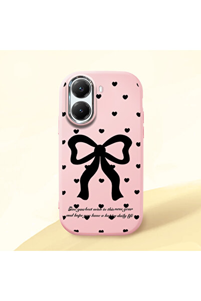 Hontinga Poco X7 Pro Compatible Camera Protected Pink Soft Silicone Phone Cas...