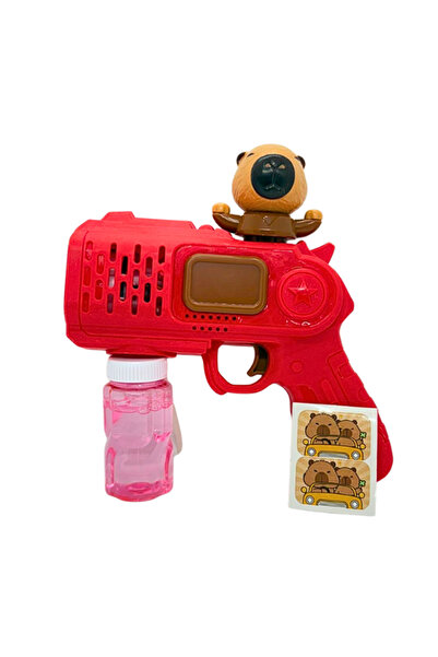 Toy Water Blaster Capybara Rosu Automat Baloane de Sapun , Electric cu Rotati...