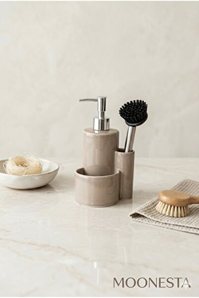 Madame Coco Trayer Brushed Liquid Soap Dispenser