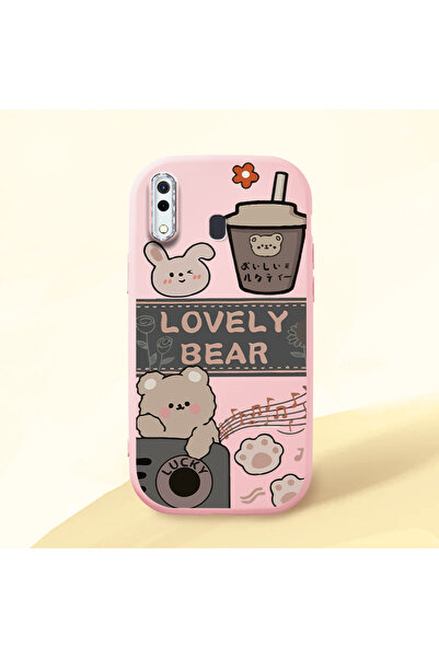 Hontinga حافظة هاتف سامسونج جالاكسي A20 متوافقة مع الكاميرا، مصنوعة من السيلي...