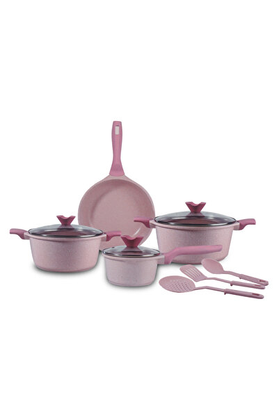 Chefline طقم أواني طهي من الألومنيوم المصبوب، 10 قطع