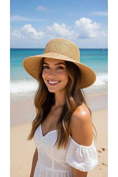 Mollycrush Pălărie cu boruri largi, cu diamante albe, pentru femei |   Trilby...