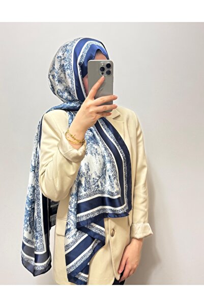 zesu co İthal Vual İpek Şal İç Göstermeyen Kaymayan Tesettür Şal