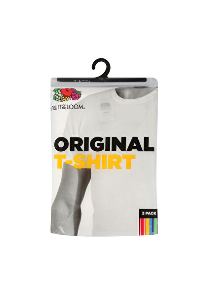 Fruit of the loom Mens Crew Neck T-Shirt, L, 3 pcs