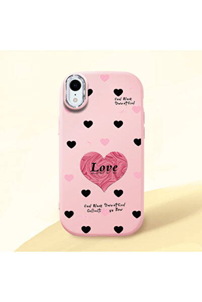 Hontinga iPhone Xr Compatible Camera Protected Pink Soft Silicone Phone Case ...