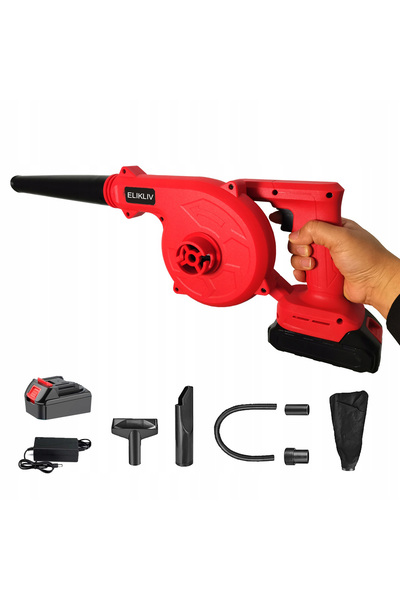 Elikliv Electric hair dryer, 2-in-1 cordless handheld leaf blower/rechargeabl...