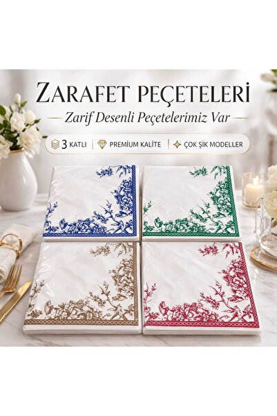 CKM silikon Zarafet Sofra Koleksiyonu Dekoratif Peçete
