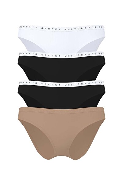 Victoria's Secret 4'lü Paket Esnek Pamuklu Bikini Külot