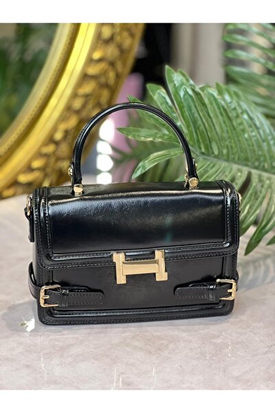 KRISTE BELL - H Buckle Mini Black Leather Leather Nta