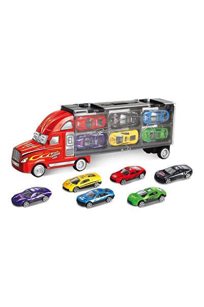 Power Joy Truck With 6pcs Die Cast Car