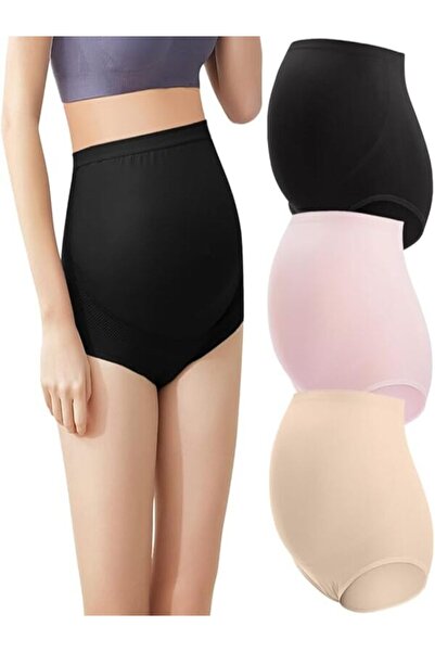 NO BRAND High Waist Maternity Knickers, Modern Super Concave Underwear with F...