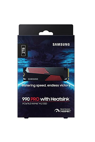 ① Samsung 990 PRO 2TB NVMe SSD Samsung 990 PRO PCIe 4.0 M.2, 2 TB SSD, 7.450 MB/sn Okuma, 6.900