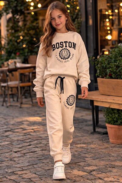 GMG Baby Girl's Sweatshirt-High Waist Sweatpants Set